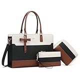 Polyvalent et pratique : ce sac pour ordinateur portable dispose d'une bandoulière réglable en longueur qui fait du sac d'ordinateur un sac à main, un sac à bandoulière, et convient pour les personnes de différentes tailles, ce qui le rend adapté à une variété d'occasions et parfait pour le travail, les voyages, les réunions d'affaires et une utilisation quotidienne. La capacité généreuse peut accueillir une bouteille d'eau de 1,2 l, ce qui en fait un compagnon parfait pour le travail, les voyages ou toute journée en déplacement.