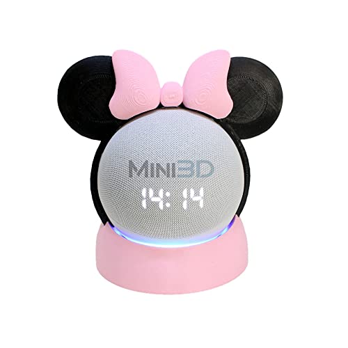 Suporte Para Alexa Echo Dot 4 e Echo Dot 5 Minnie Rosa