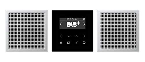 Jung DABAL2 Smart Radio DAB+ set stéréo noir idéal pour la cuisine