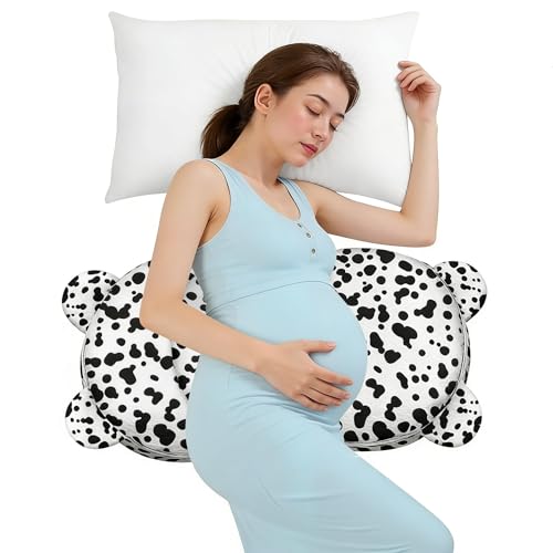 Image of Pregnancy Pillow for Sleeping,Maternity Pillow with Cooling,Maternity Support for Back and Hip Relief,Soft and Comfortable Wedge Pregnancy Pillows Side Sleeping Support for Belly with Removable Cover