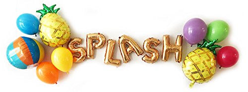 Splash! Pool Party Decorations Balloon Pack! 13 Pc Tropical Pool Party Pack Supplies - 21