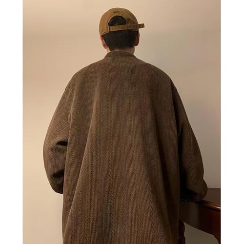 NCDUANSAN Chinese style buttoned collar men's jacket, retro ethnic style of spring and autumn, patchwork printed warm top4