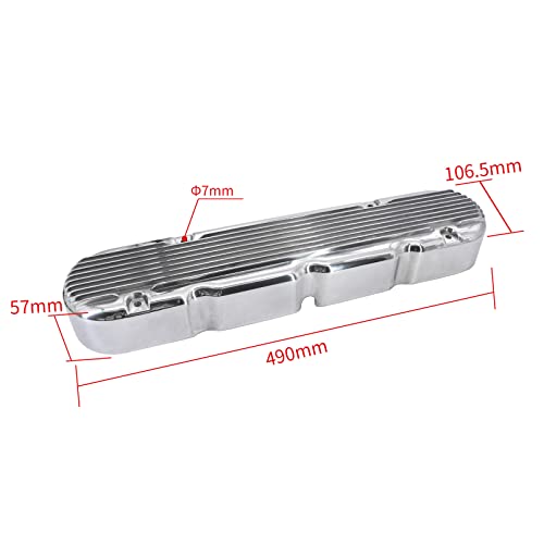 Tektall TEKTALL-8082-2P Ls Finned Cast Aluminum Valve Covers thumb #2