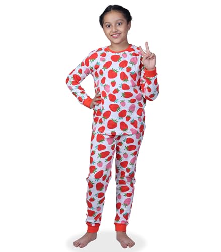 Image of Hestia | H.NSG.N.1 | Kids Girls Nightwear | Sleepwear | Cotton |Trouser Full Sleeves Tshirt | Elastic Waist |Night Dress with Pyjama Tshirts for Girls|All Over Horse Printed |Blue Color 4-6Yrs |Set 1