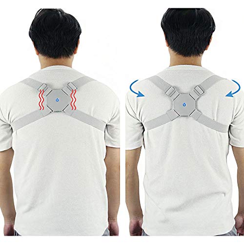 Corretor Postural Inteligente Vibratorio Sensor Ajustavel Coluna Postura Cinta Alinhamento Adulto Cr