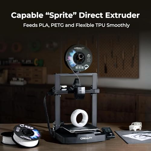 Image of Creality Ender-3 V3 SE 23D Printer with Auto Leveling and CR Touch, 250mm /s, Sprite Direct Extruder, Auto-Charging Filament, Dual Z Axis and Y Axis, 220x220x250cm for Beginners