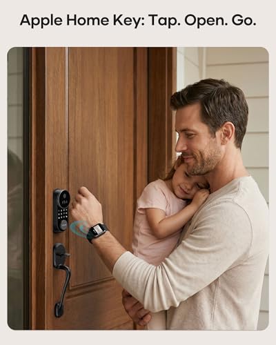 SMONET AH1 Apple Home Key Smart Lock Fingerprint WiFi Front Door Deadbolt — view 3