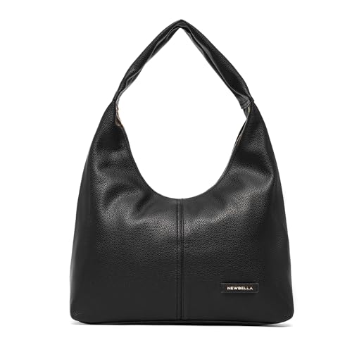 Image of NEWBELLA Small Shoulder Bags for Women - Trendy Underarm Purse & Crossbody Handbag for Daily Commute & Evening (Black-3)