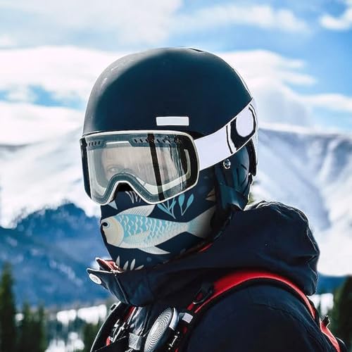 Balaclava para Hombre y Mujer con Estampado de Peces, Mascara Facial Completa para Deportes al Aire Libre, Ciclismo y Pesca miniatura 5