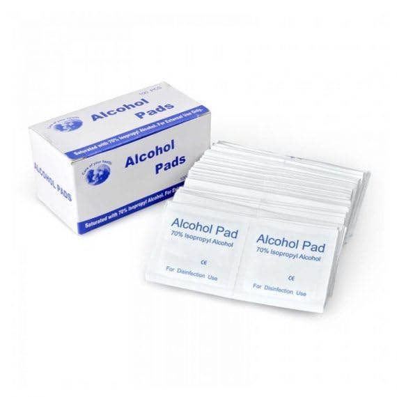 V SURZ Alcohol Swabs – 70% Isopropyl Alcohol Pads, Individually Wrapped, Sterile, Disposable, Antiseptic Wipes for First Aid, Injection Prep, Skin Cleaning – Box of 100 (100)-image-44