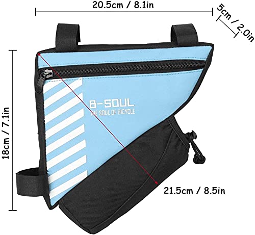 Bolsa de bicicleta para llevar herramientas en el cuadro sin que moleste al pedalear 5