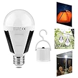 Szyoumy Camping Lights Rechargeable Solar Emergency LED Blub E27 7W Portable Indoor Outdoor Tent Camping Fish Lamp 85V-265V Lanterns