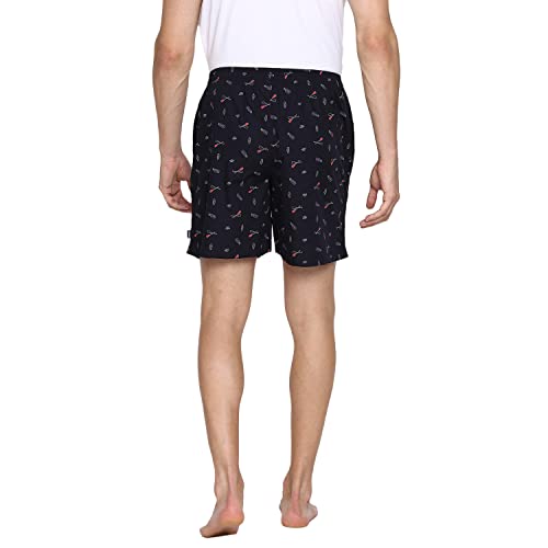 Image of Van Heusen Men Boxer Shorts- Pack of 2 | 100% Mercerized Cotton for Softer handfeel | Relaxed Fit | Dual Pockets | Superior Lustre | Slide Slits for Extra Ease of Movement | Fun Prints | Style 10112