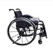 Produktbild TWL LTD-Wheelchairs Sport Rollstühle 12Kg Leichtgewicht Klapp Ergonomische Bequeme Armlehne Schaukel Beinstütze 100Kg Tragkraft 42 * 42Cm Sitz, Outdoor Sports, Pink, Schwarz