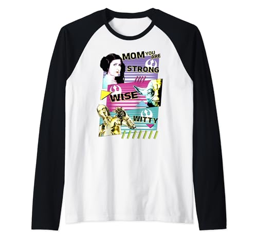T-shirt baseball Star Wars Leia Mom pour la Fête des Mères