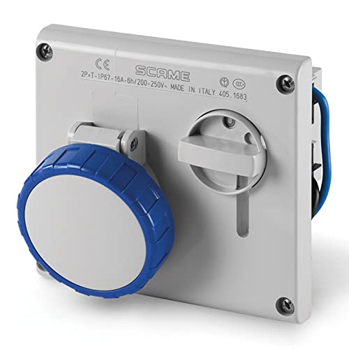 SCAME Omnia – Toma Current Recessed IP67 Series Omnia 2 Poles + T16 A 220 V