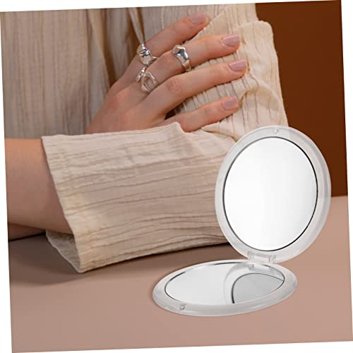 Miroir de voyage compact LED petit format pour sac à main et retouche maquillage quotidienne