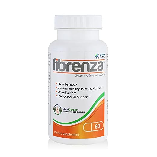 HCP Formulas - Fibrenza - Systemic Enzyme Complex with Fibrinolytic & Proteolytic Enzymes - Fibrin Defense & Cardiovascular Support - Vegetarian - Dietary Supplement - 60 Caps