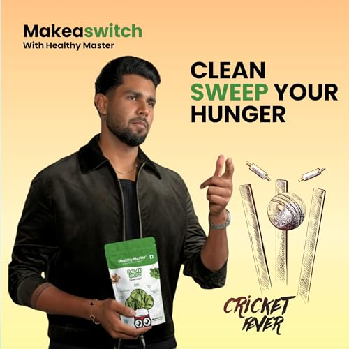 Image of Healthy Master Palak Chips Combo 900g (100g Each) Pack of 9 | Light & Crispy | High Protein Chips | Gluten-Free | No Maida, No Palm Oil | Low-Calorie | Healthy Snacks for Adults & Kids