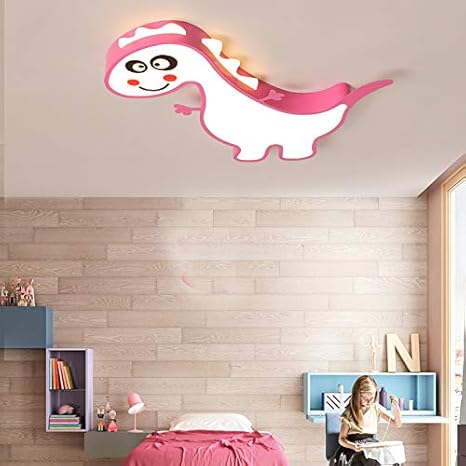 Amazon Co Jp Ledクリエイティブ小説シーリングライト 漫画の動物のかわいい少年女の子子供の部屋 には リビングルームのベッドルームのための三色のライト天井照明を温めます ピンク L ホーム キッチン