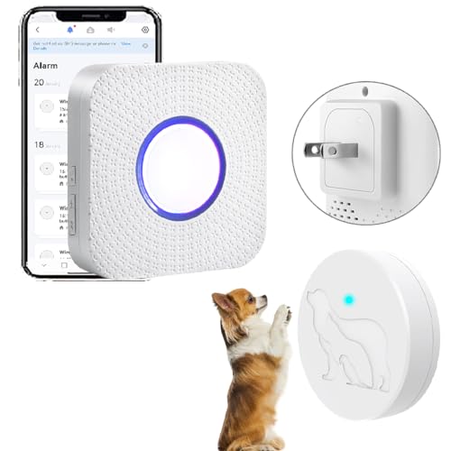 EverNary WiFi Smart Dog Door Bell for Potty Training,Tuya Wireless Dog Doorbell for Door, Doggie Doorbell to Go Outside, Waterproof Touch Button with Large Area (only Supports 2.4GHz WiFi)