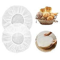 MAQIHAN 2StüCk GäRfolie FüR Brot - Abdeckhaube GäRkorb Mit Gummizug Sauerteig Starter Teigtuch Abdeckhauben FüR SchüSseln GäRköRbchen FüR Brot Backen ZubehöR Lebensmittel Frisch Bag FrischhaltesäCke