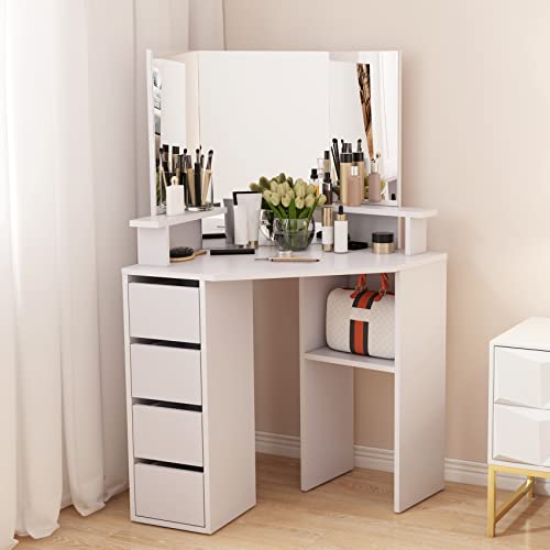 List of Ten Best Makeup Vanity For Corner [Top Picks 2023 Reviews]
