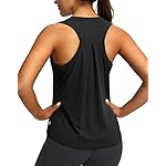 Women's Workout Tops Racerback Athletic Tank Tops Sleeveless Loose Fit Yoga Running Gym Shirts for Women