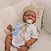 Reborn Baby Dolls Black Boy - 18 Inch Realistic Newborn Baby Dolls Vinyl Full Body African American Sleeping Bebe Poseable Real Life Baby Toys Dolls Gift for Kids Age 3