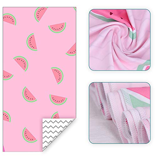 Quick Dry Microfiber Beach Towel Sandproof, 31.5 x 63 inch Oversized Compact Absorbent