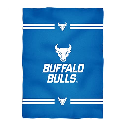Vive La Fete College Blanket, Officially Licensed University at Buffalo Bulls, Warm & Lightweight Throw Measuring 40" X 58" from