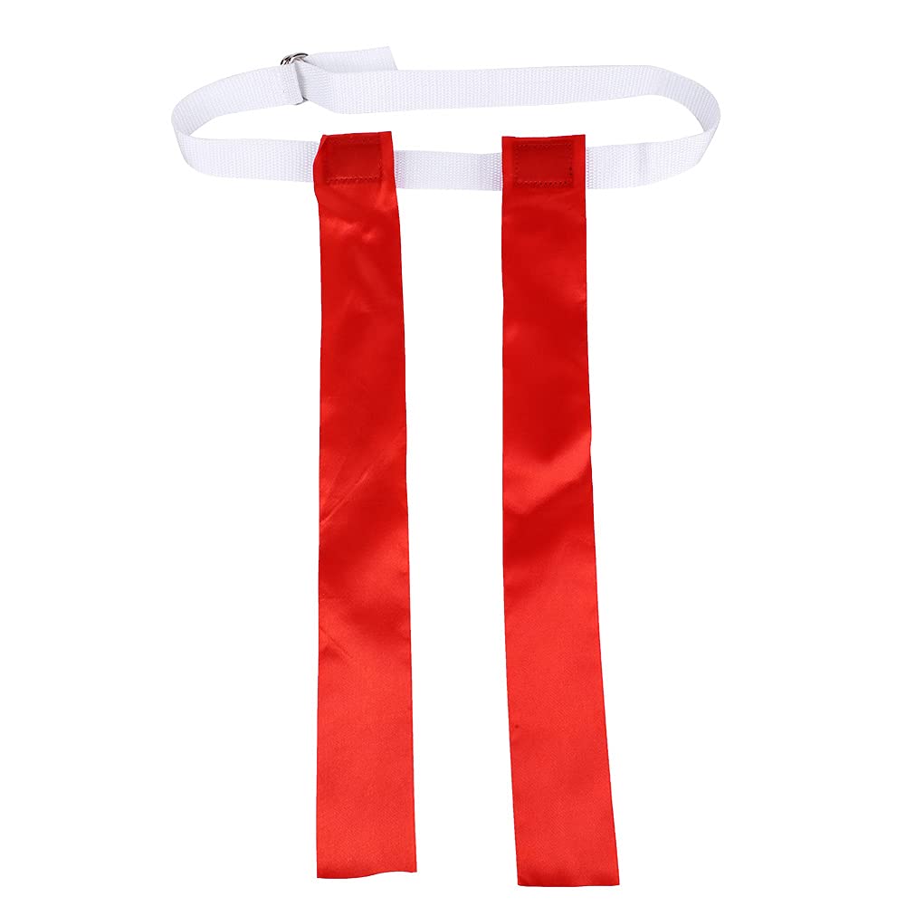 Yuecoom Football Waist Flag, Flag Football Belts Flags for Flag Football American Teenagers Race Sport Game Waist Tear Sonic Boom Belt Football Replacement Flag (red)
