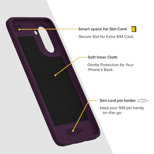 Image of Outlouders Back Cover for OnePlus 15R 5G Soft Matte Silicone Cover with Slim Fit | Mag-Safe Logo (Not Mag-Safe Compatible) | Shockproof | Camera Protection Bumper Case (Purple)