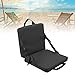 Outdoor Foldable Chair with Backrest,Lightweight Stadium Seats for Bleacher,Portable Soft Sponge Cushion for Sport Events (Black)