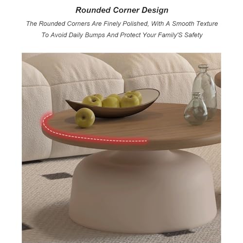 Table basse ronde moderne pour optimiser l'espace de votre appartement
