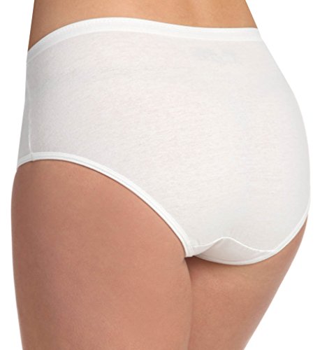 Fruit of the Loom womens Fruit Loom Women's Comfort Covered Cotton Panties - White briefs underwear, Cotton White , Pack of 3, 7 US3