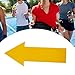 Aymzbd Star Arrow Marker Training Agility Non Slip Practice Basketball Marker Arrow Carpet Marker for Wait Line up Home, Yellow