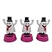 White Solar Power Dancing Toy - Cute Ghost Shaking Long Tongue Car Dashboard Decorations, Solar Shaking Head Ghost Mini Solar Dancing Figures Halloween Car Decor Solar Power Kits