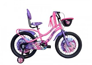 BSA cycles Girl'S Princess Rigid 16T Cycle (Age 4-8 Years Kids ), Multicolor