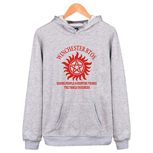 Mempire Unisex Sudadera con Capucha Sam Dean Winchester Brothers Hooded Sweatshirt Pullover Novedad Hoody Casual (H,M)