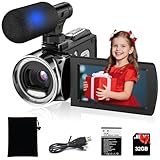 Rumyums Video Camera Camcorder UHD 4K 48 MP Vlogging Camera Recorder for YouTube TikTok 3 Inch IPS Screen 18X...