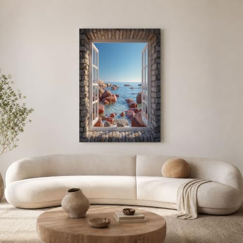 Impression sur toile recifs cotiers finition soignee pour decoration haut de gamme