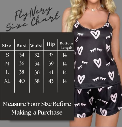 Image of Night Suit for Women - Soft Breathable Satin Fabric Stylish Shorts for Woman, Cute Printed Nightwear Western Co ord Set Sleepwear, Lounge Wear for Every Night