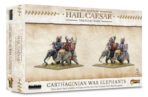 Éléphants de Guerre carthaginois figurines miniatures très détaillées pour jeu de table