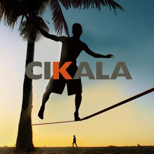 Kit Slackline Cinta Alça Catraca Protetor Bolsa Azul15,7m CIKALA
