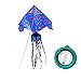 zlw-shop Aquilone acrobatico Polopus maculato Aquilone Set Set di Bambini Adulti Aquiloni Brezza Breeze Easy Fly Kite Sport all'aperto Aquilone Drago (Color : Blue)