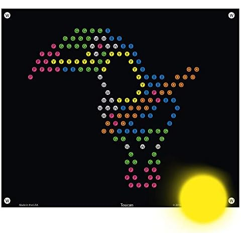 IllumiPeg Zoo Refill templates for Basic Fun Lite Brite Ultimate Classic (10 Sheets, 7x8) Cover