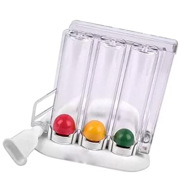 Newest Breathing Exercise Respirometer Lung Exerciser Washable Hygienic Detachable Breath Measurement System Respiratory Exerciser Spirometer (PACK-1)