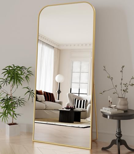 Image of Koonmi Full Length Mirror, 65 inchx24 inch Mirror Full Length with Stand