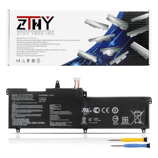 ZTHY C41N1541 Laptop Battery Replacement for Asus Rog Strix GL702V GL702VM GL702VMK GL702VS GL702VSK GL702VT GL702ZC GL702VS-BI7N12 GL702VT-GC026T GL702VT-GC018T GL702VM-DB71 C41Pp91m 15.2V 76Wh